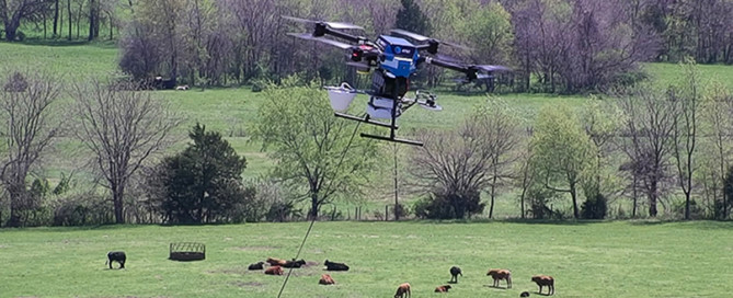 AT&T 5G Flying COW drone