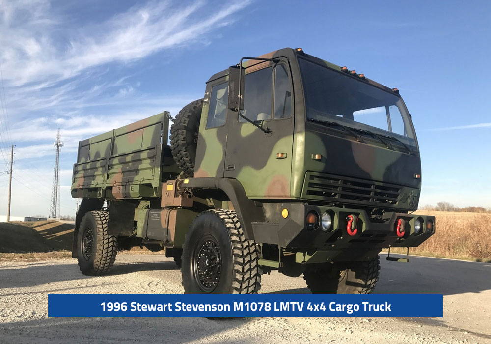 1996 Stewart Stevenson M1078 LMTV 4x4 Cargo Truck